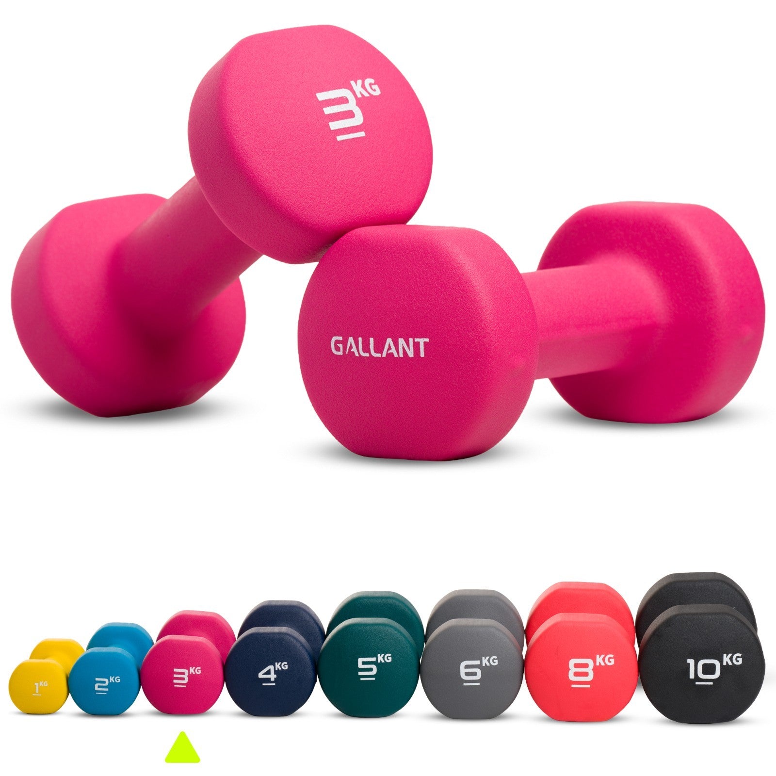 Neoprene Dumbbells Hand Weights Pair Exercise Iron Set Home Gym Fitness Aerobic