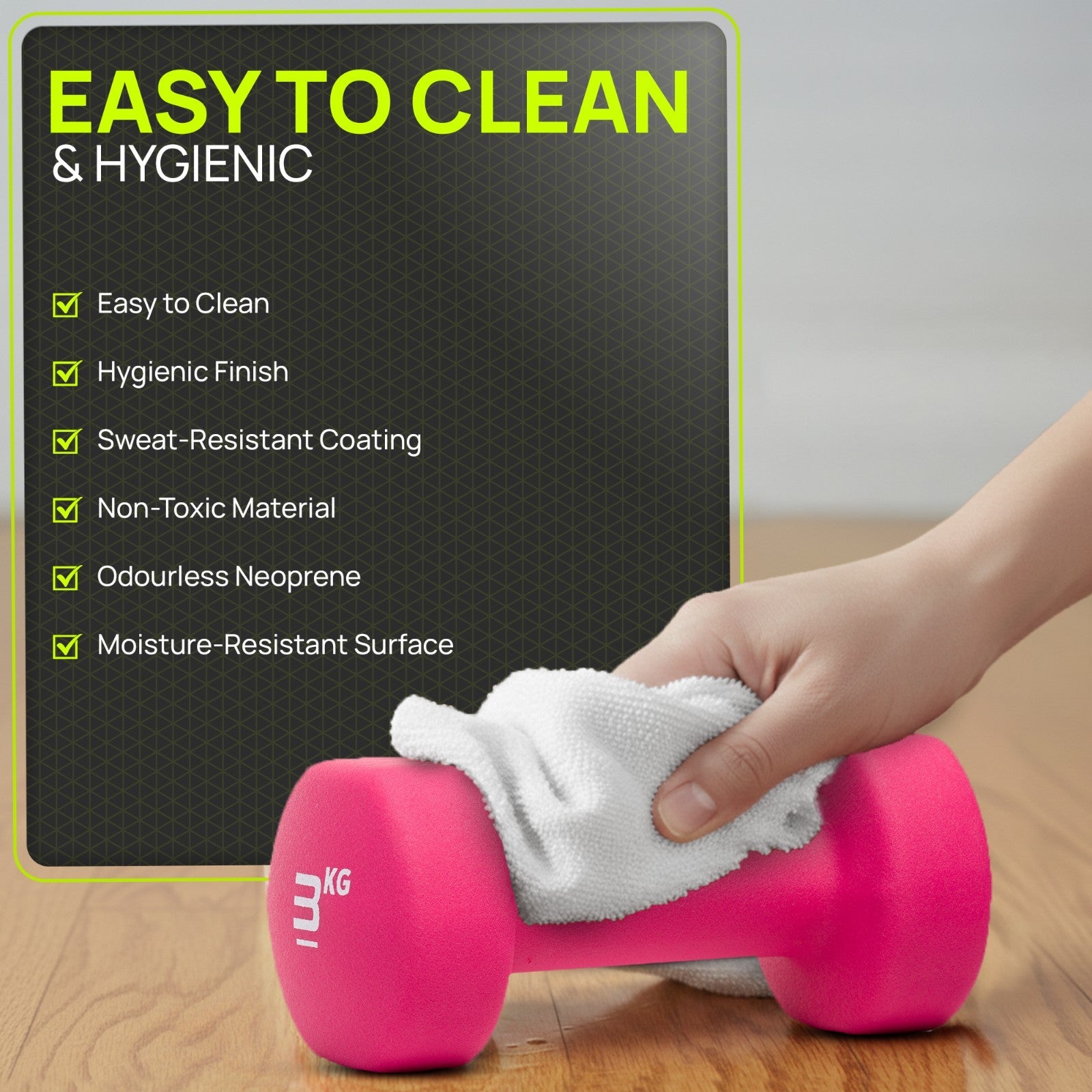 Neoprene Dumbbells Hand Weights Pair Exercise Iron Set Home Gym Fitness Aerobic