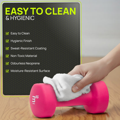 Neoprene Dumbbells Hand Weights Pair Exercise Iron Set Home Gym Fitness Aerobic