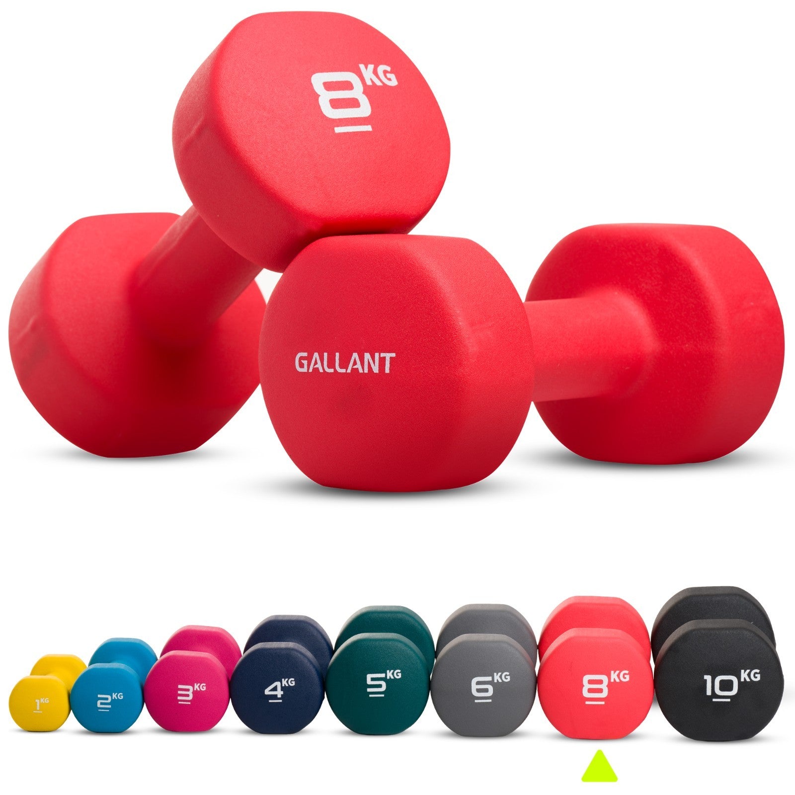 Neoprene Dumbbells Hand Weights Pair Exercise Iron Set Home Gym Fitness Aerobic