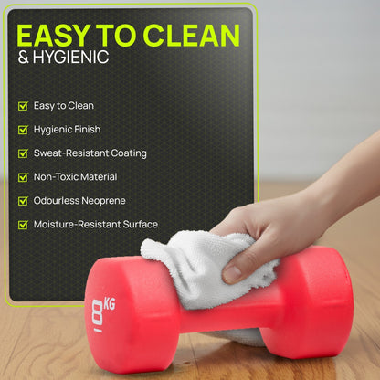 Neoprene Dumbbells Hand Weights Pair Exercise Iron Set Home Gym Fitness Aerobic