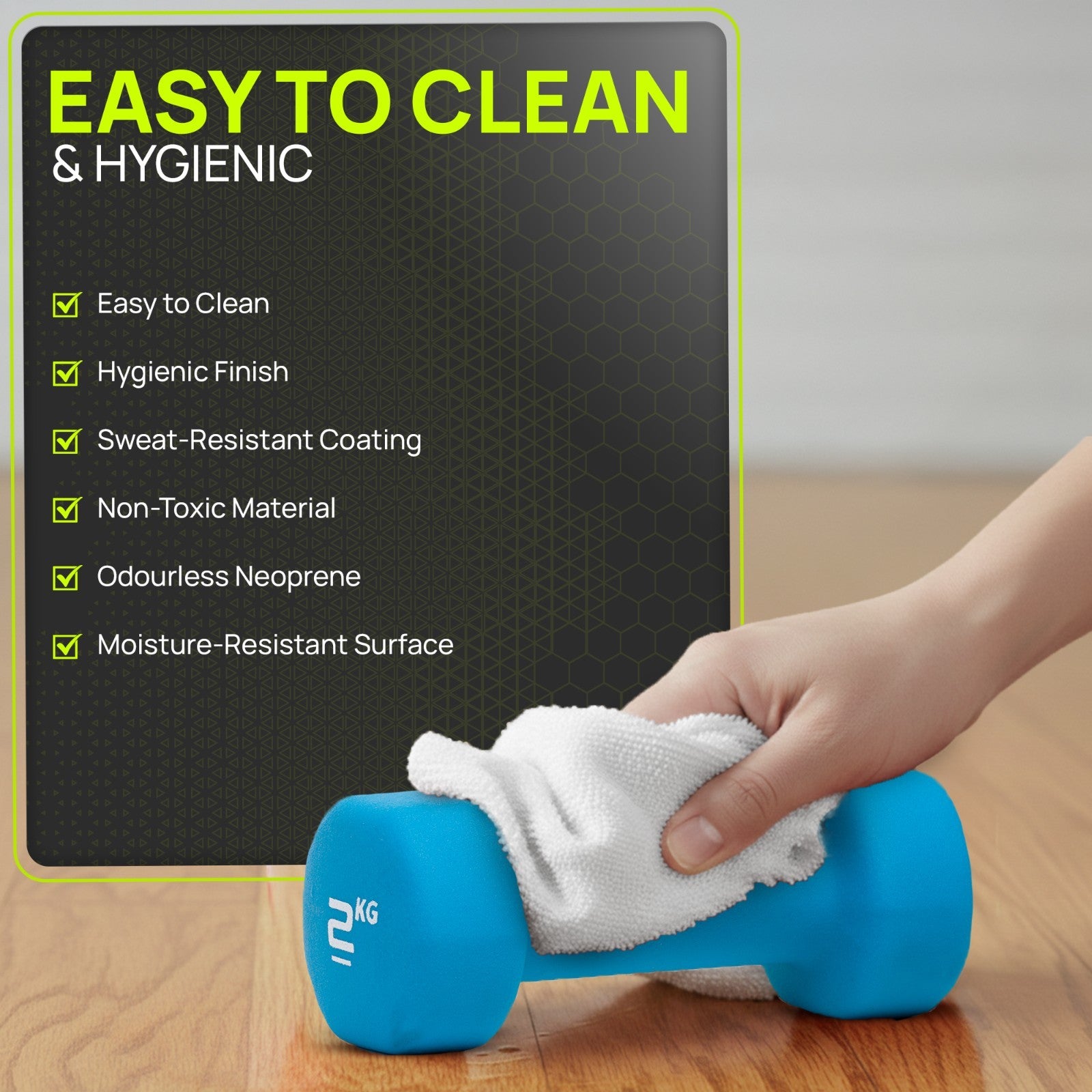 Neoprene Dumbbells Hand Weights Pair Exercise Iron Set Home Gym Fitness Aerobic